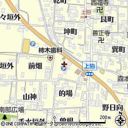 京都府木津川市山城町上狛（北的場）周辺の地図