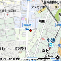 ミニストップ鴨田町店周辺の地図