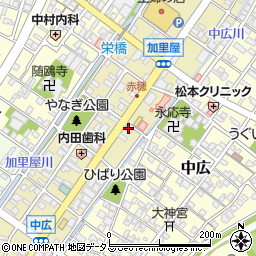日本経済新聞赤穂販売所周辺の地図
