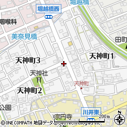 静岡県袋井市天神町周辺の地図