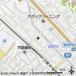 兵庫県加古川市平岡町新在家845-5周辺の地図