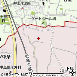 京都府木津川市吐師上垣外周辺の地図