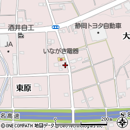 静岡県磐田市東原571周辺の地図