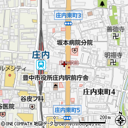 三菱ＵＦＪ銀行豊中庄内駅前 ＡＴＭ周辺の地図