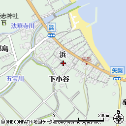 愛知県知多郡美浜町豊丘浜91周辺の地図