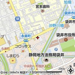 伝丸袋井永楽店周辺の地図