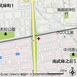 サニーサイド武庫之荘周辺の地図