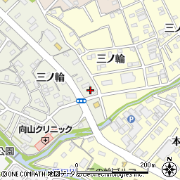 愛知県豊橋市向山町三ノ輪16-3周辺の地図