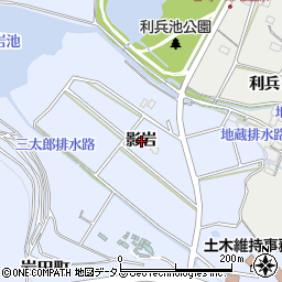 愛知県豊橋市岩田町影岩周辺の地図