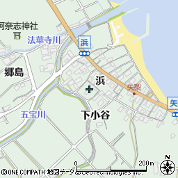 愛知県知多郡美浜町豊丘浜96周辺の地図