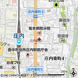 池田泉州銀行庄内支店 ＡＴＭ周辺の地図