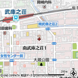 尼崎市立　福喜園周辺の地図