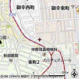 大阪府寝屋川市御幸西町25周辺の地図