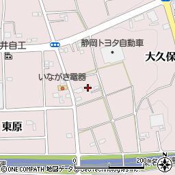 静岡県磐田市大久保10-17周辺の地図