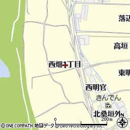 京都府木津川市山城町上狛西畑１丁目周辺の地図
