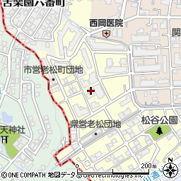 兵庫県西宮市老松町周辺の地図
