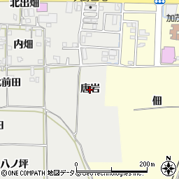 京都府木津川市加茂町大野（唐岩）周辺の地図