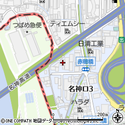 西田倉庫周辺の地図