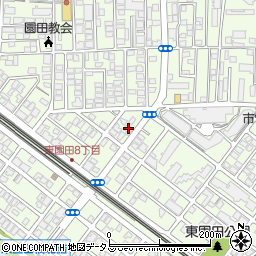 園田大松ハイツ周辺の地図