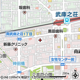 １００円ショップキャンドゥ阪急オアシス武庫之荘店周辺の地図