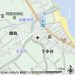 愛知県知多郡美浜町豊丘浜26周辺の地図