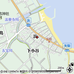 愛知県知多郡美浜町豊丘浜40周辺の地図