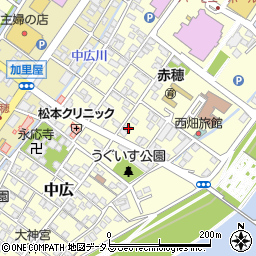 兵庫県赤穂市中広841周辺の地図