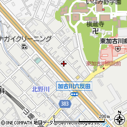兵庫県加古川市平岡町新在家927-2周辺の地図
