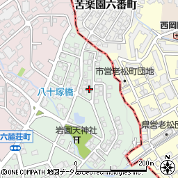 兵庫県芦屋市岩園町49-36周辺の地図