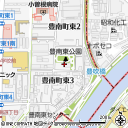 大阪府豊中市豊南町東3丁目周辺の地図