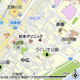 兵庫県赤穂市中広1010周辺の地図