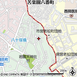 兵庫県芦屋市岩園町49-40周辺の地図