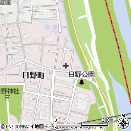 兵庫県西宮市日野町周辺の地図