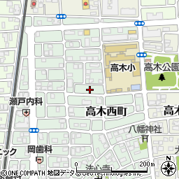 兵庫県西宮市高木西町22周辺の地図