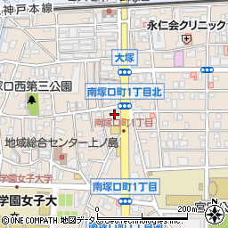 ガスト尼崎塚口店周辺の地図