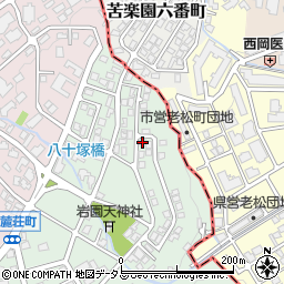 兵庫県芦屋市岩園町49-38周辺の地図