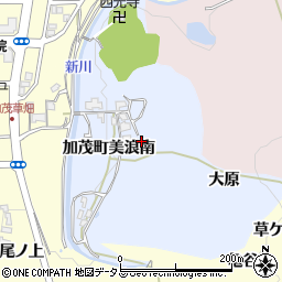 京都府木津川市加茂町美浪南25周辺の地図