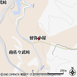 兵庫県神戸市北区山田町下谷上曾弥小屋周辺の地図