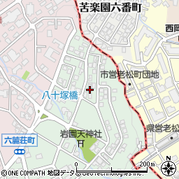 兵庫県芦屋市岩園町49-21周辺の地図