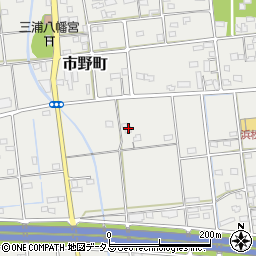 静岡県浜松市中央区市野町876周辺の地図