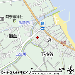 愛知県知多郡美浜町豊丘浜16周辺の地図