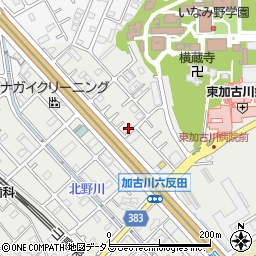 兵庫県加古川市平岡町新在家927-1周辺の地図