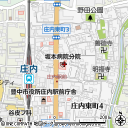 坂本病院分院（篤友会）周辺の地図