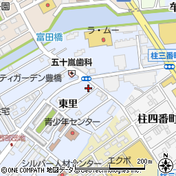 愛知県豊橋市牟呂町東里9周辺の地図