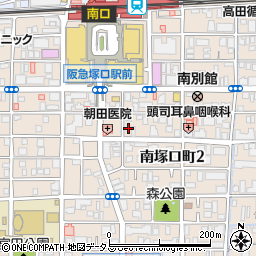 阪神左官工業株式会社周辺の地図