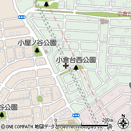 兵庫県神戸市北区小倉台2丁目21周辺の地図