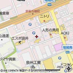 静岡県袋井市堀越380周辺の地図
