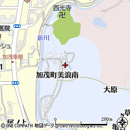 京都府木津川市加茂町美浪南22周辺の地図