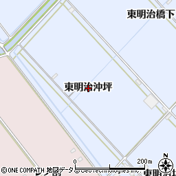 愛知県豊橋市牟呂町（東明治沖坪）周辺の地図