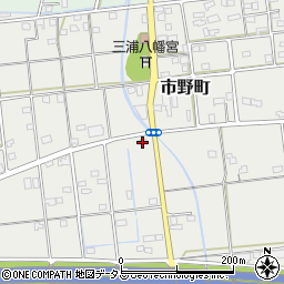 静岡県浜松市中央区市野町655周辺の地図